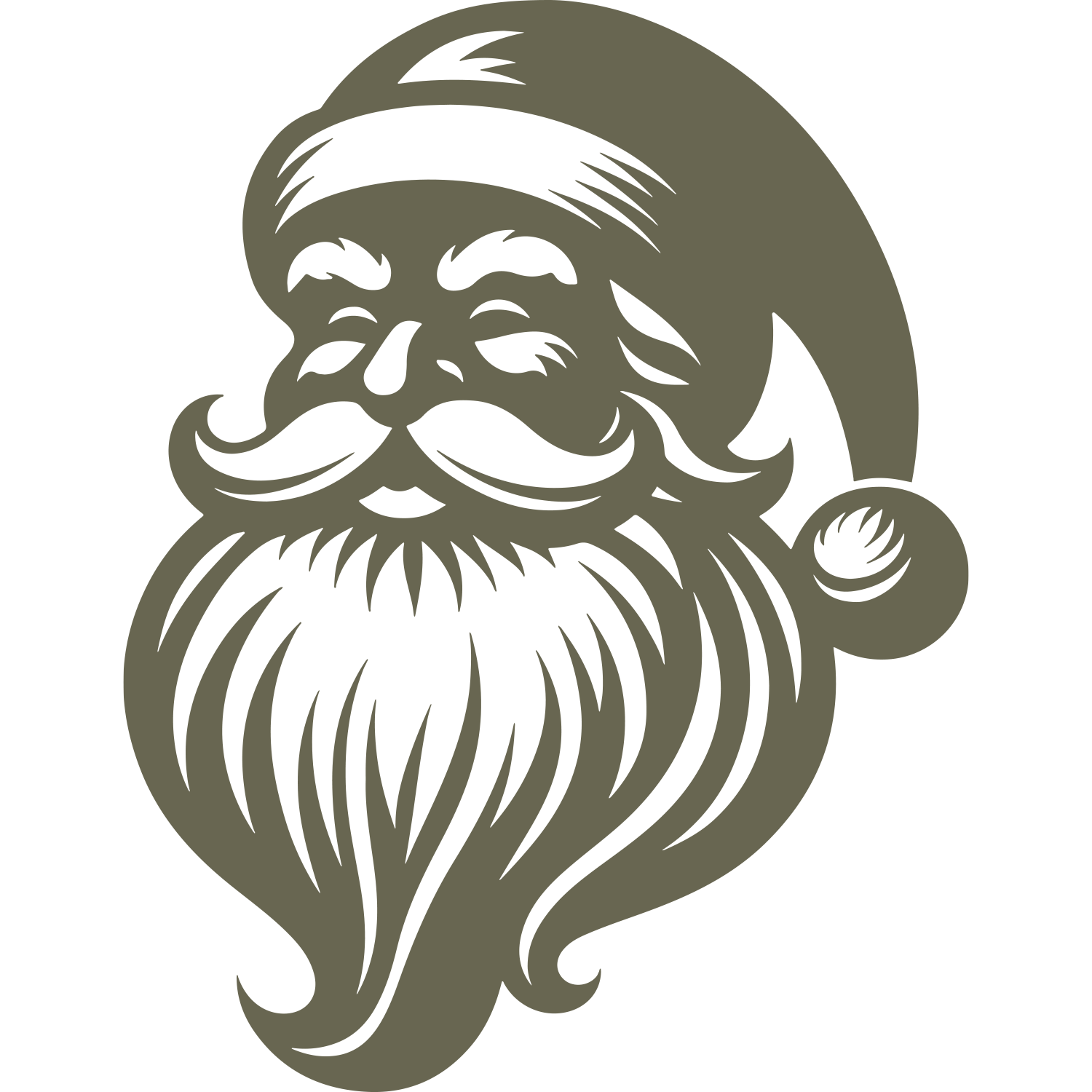 Santa Claus Delrin Leather Stamp