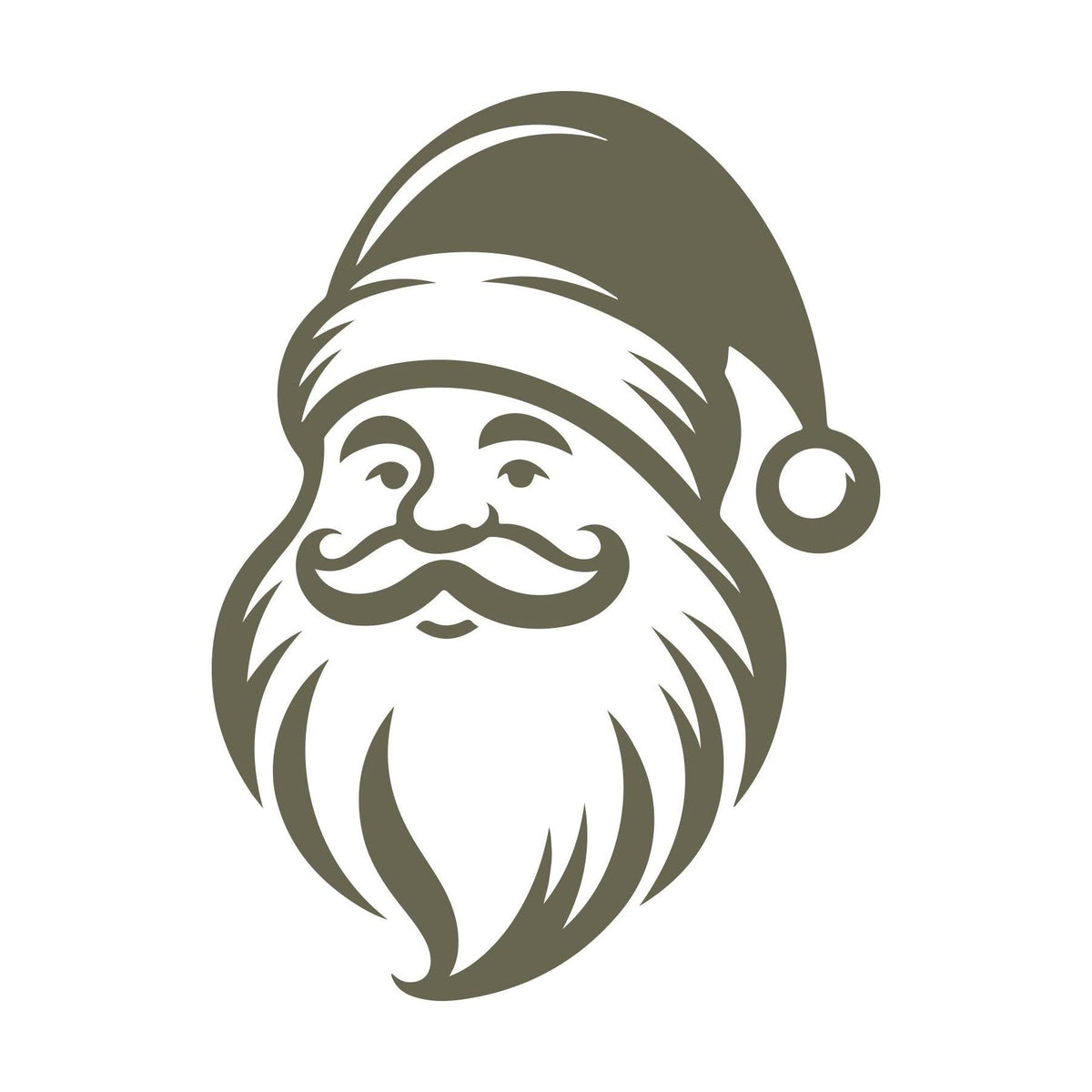 Santa Claus Delrin Leather Stamp