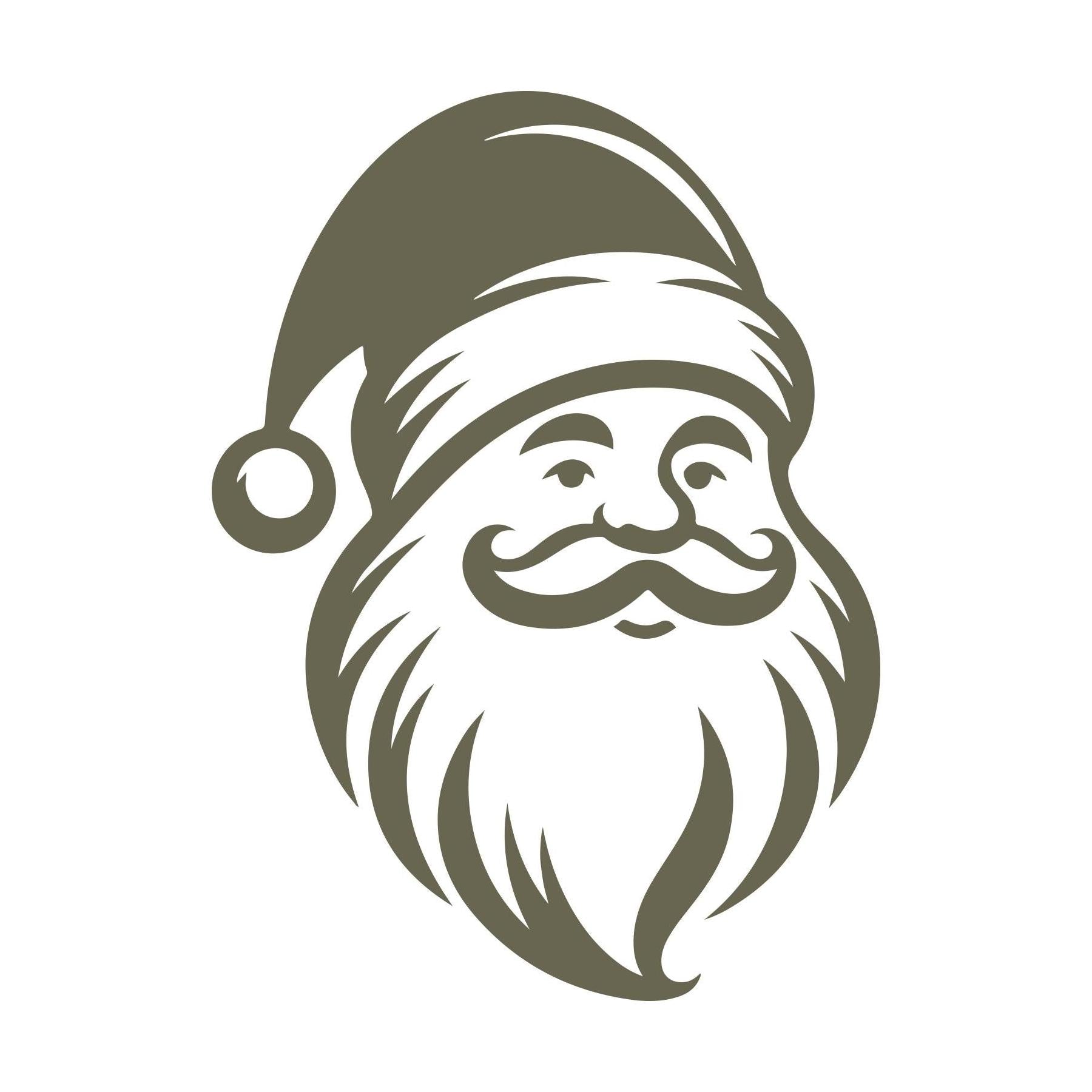 Santa Claus Delrin Leather Stamp