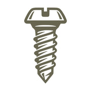 Screw Crossed Delrin Leather Stamp