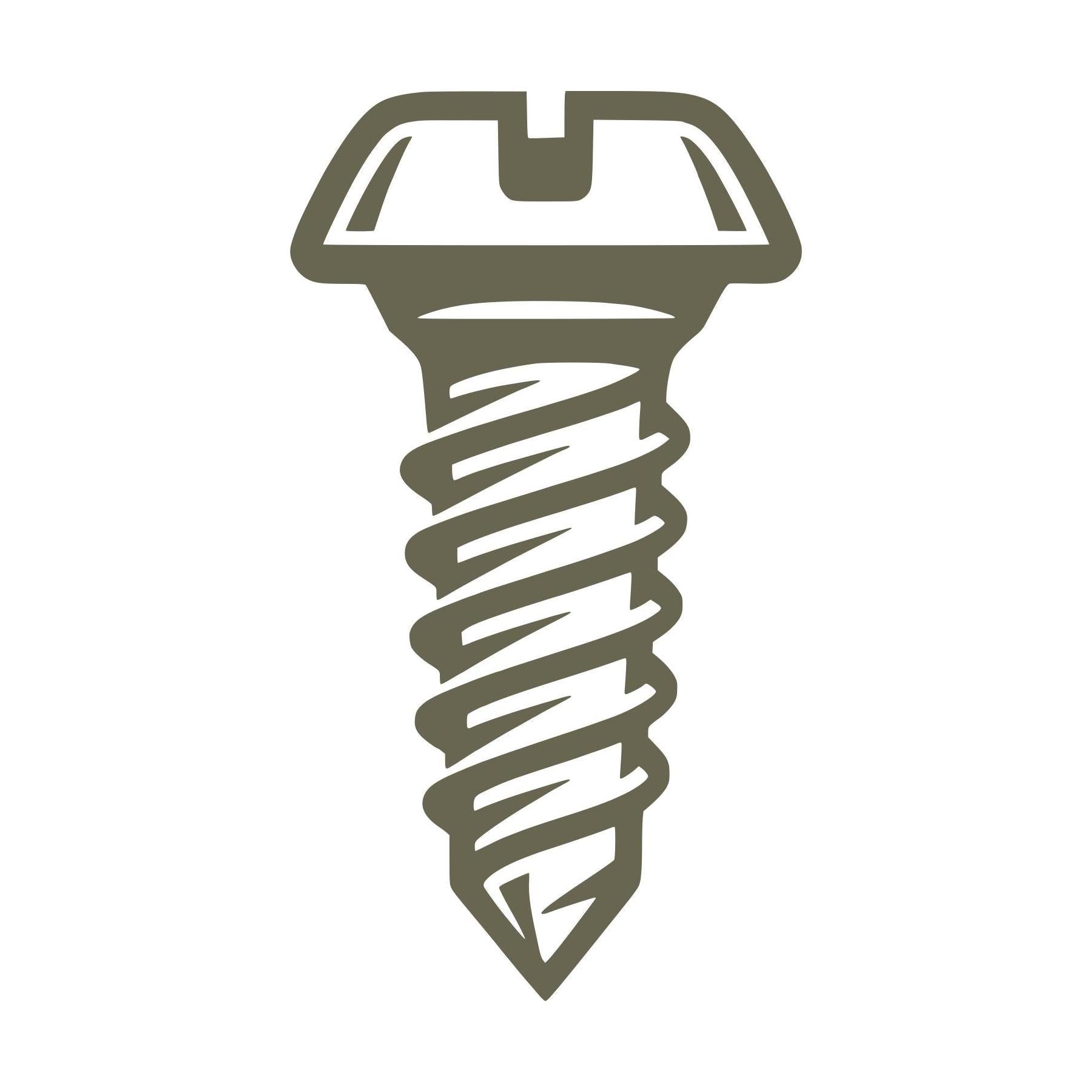 Screw Crossed Delrin Leather Stamp