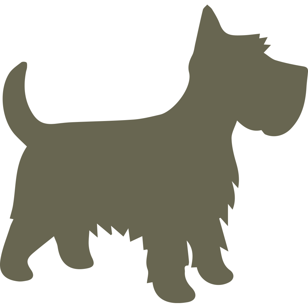 Scottish Terrier design leather stamp made from Delrin for pet and animal-themed leatherworking projects