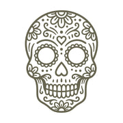 Sugar Skull Delrin Leather Stamp