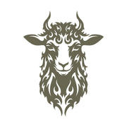 Fiery Sheep Head Delrin Leather Stamp