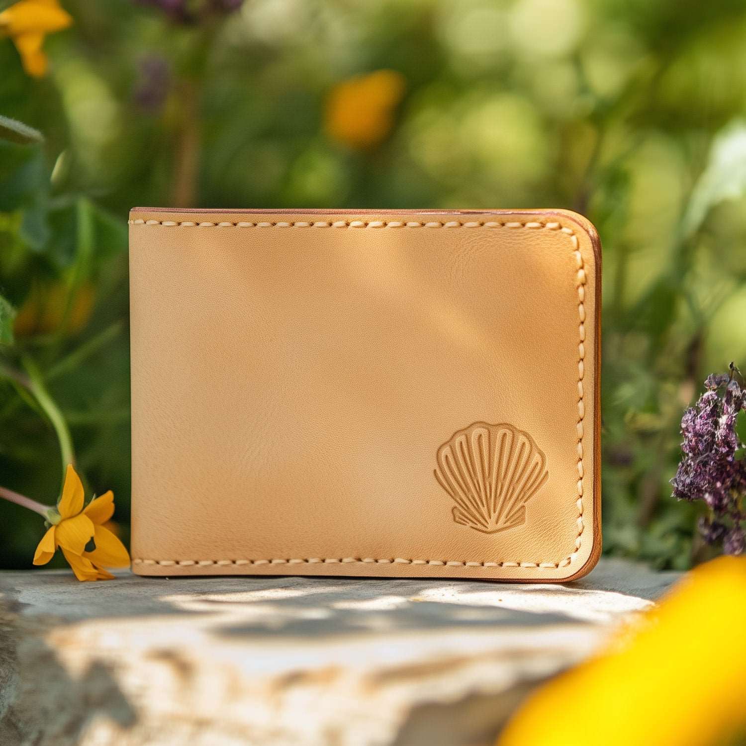 Seashell Delrin Leather Stamp