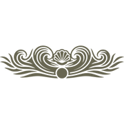 Decorative Shell Border Delrin Leather Stamp