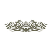 Decorative Shell Border Delrin Leather Stamp