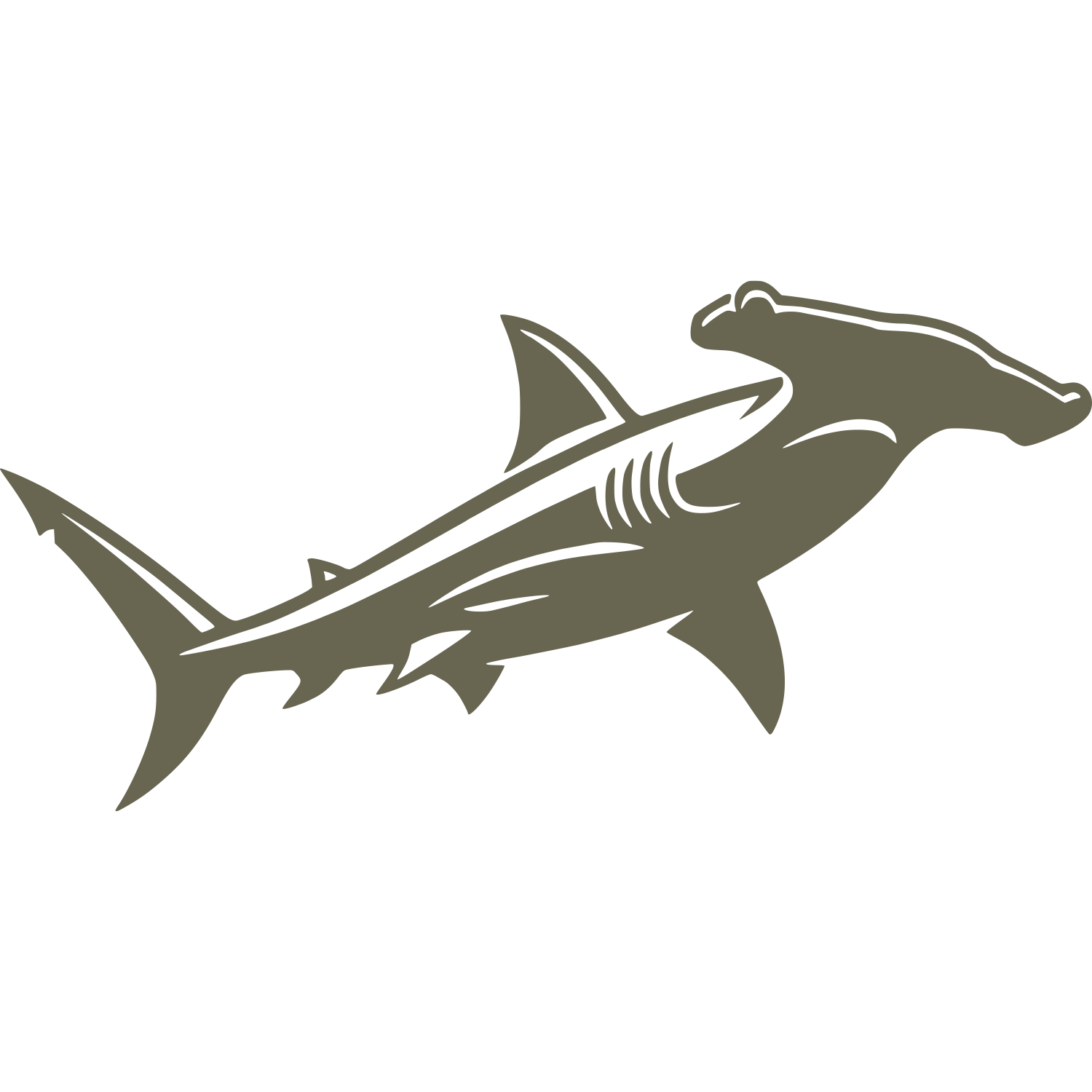 Hammerhead Shark Delrin Leather Stamp