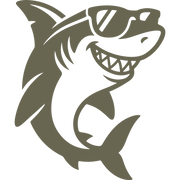 Shark with Sunglasses Delrin Leather Stamp