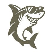 Shark with Sunglasses Delrin Leather Stamp