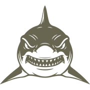 Angry Shark Delrin Leather Stamp