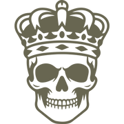 Skull with Crown Delrin Leather Stamp