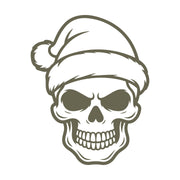 Skull with Santa Hat Delrin Leather Stamp