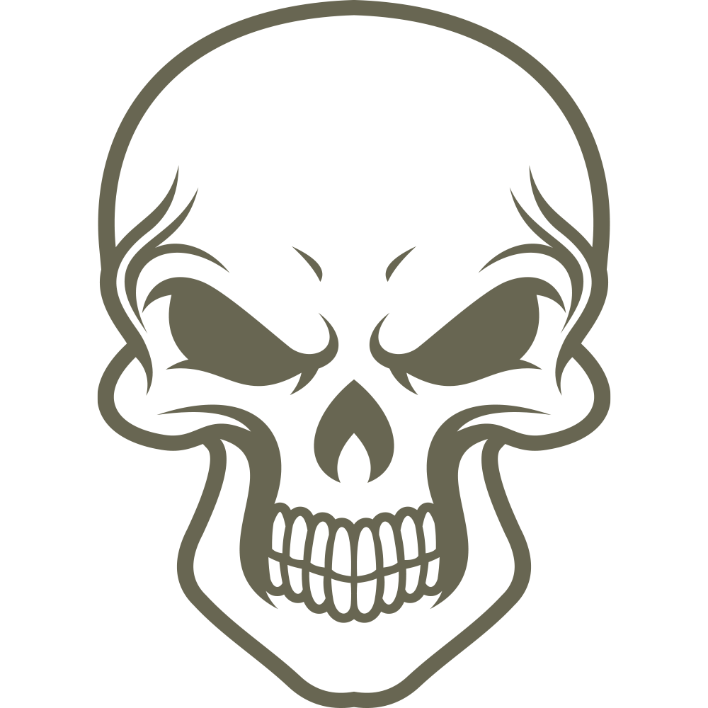 Skull Delrin Leather Stamp