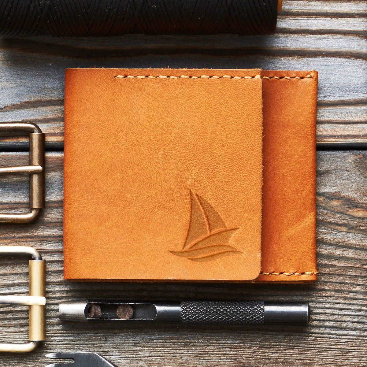 Sailboat Delrin Leather Stamp