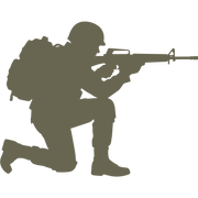 Kneeling Soldier Delrin Leather Stamp