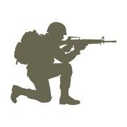 Kneeling Soldier Delrin Leather Stamp