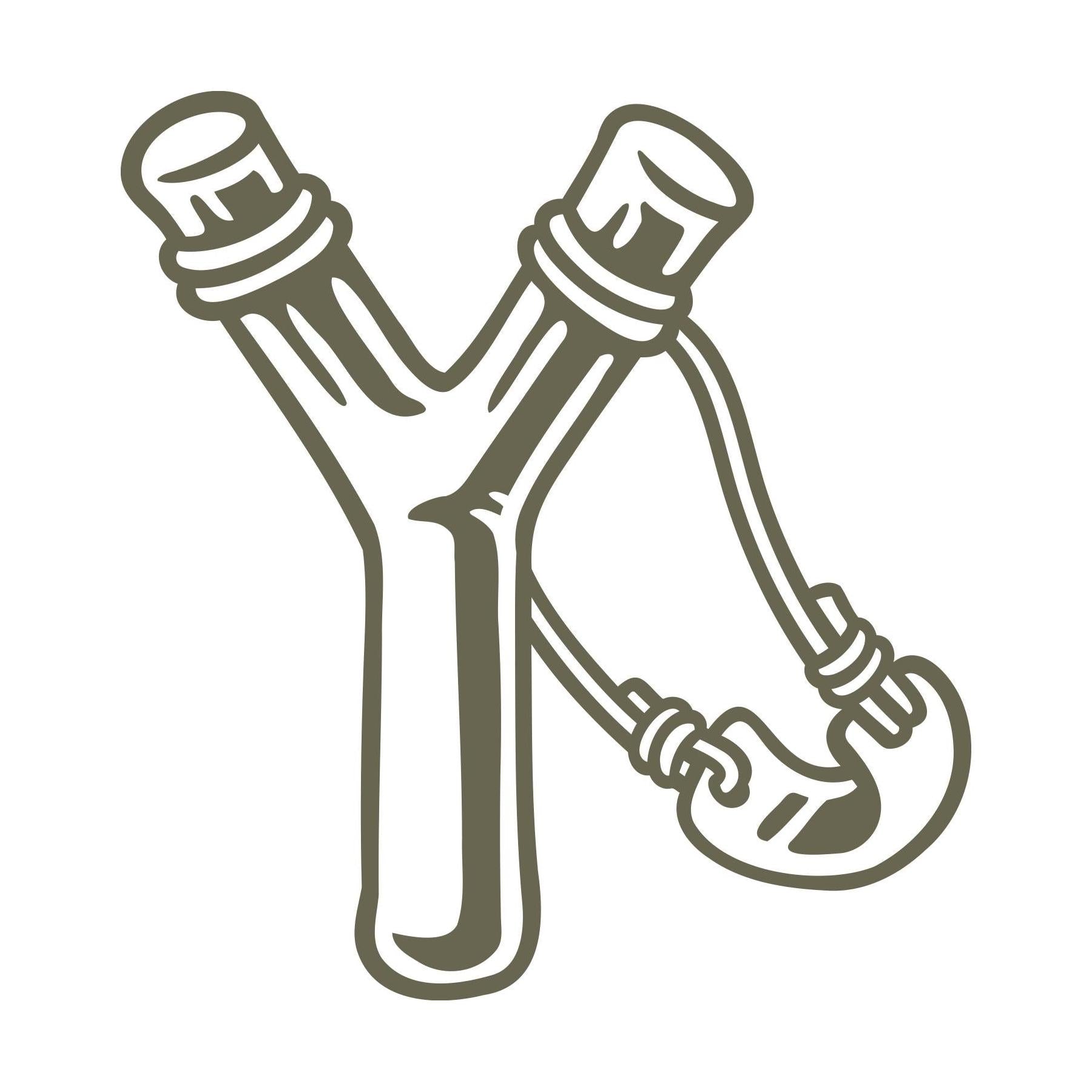 Slingshot Delrin Leather Stamp