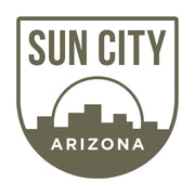 Sun City Arizona Badge Delrin Leather Stamp