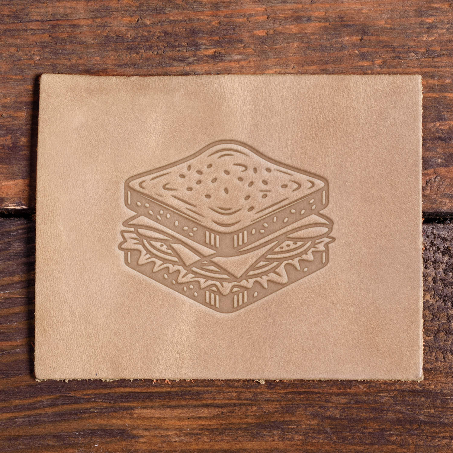 Club Sandwich Delrin Leather Stamp