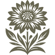 Delrin leather stamp with floral design, perfect for adding intricate and decorative flower patterns to leatherworking projects.