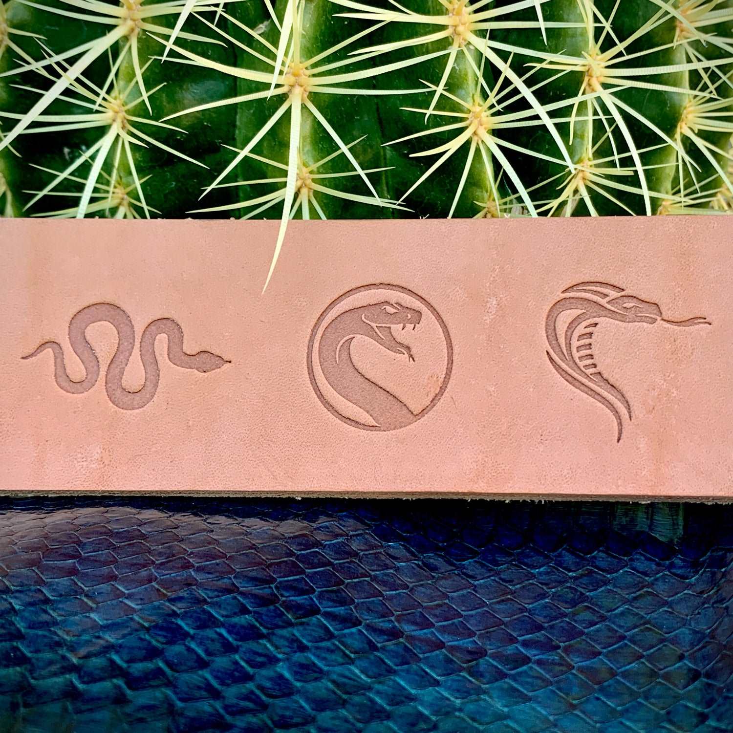 Snake Head Delrin Leather Stamp