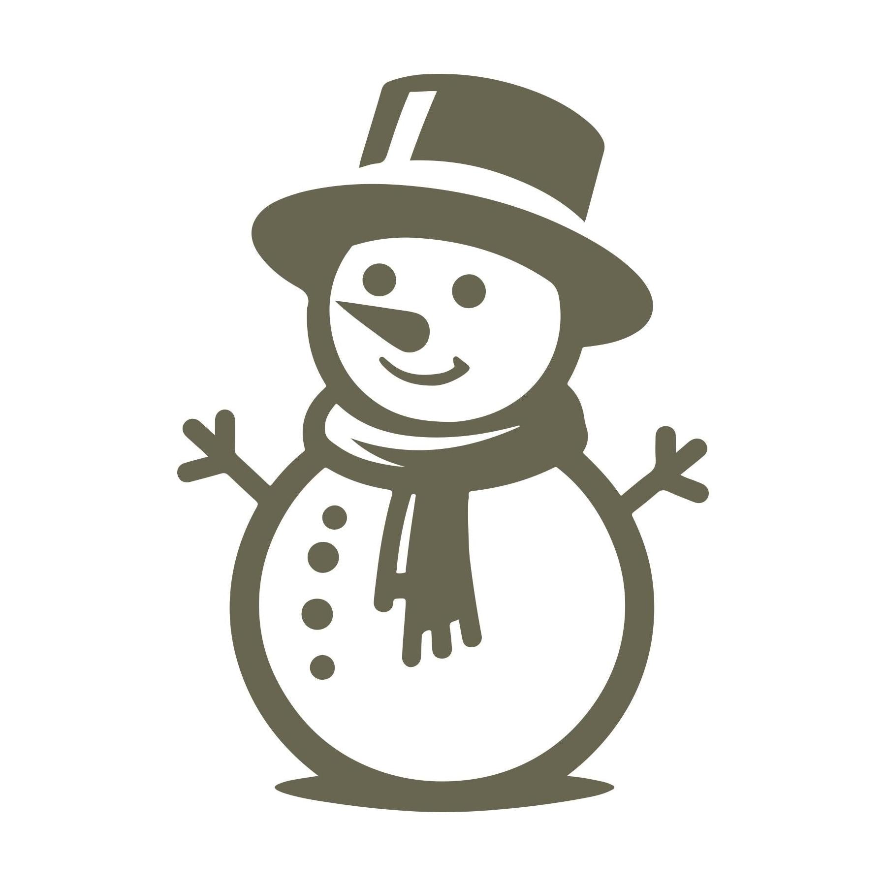 Snowman Delrin Leather Stamp