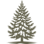 Snowy Pine Tree Delrin Leather Stamp