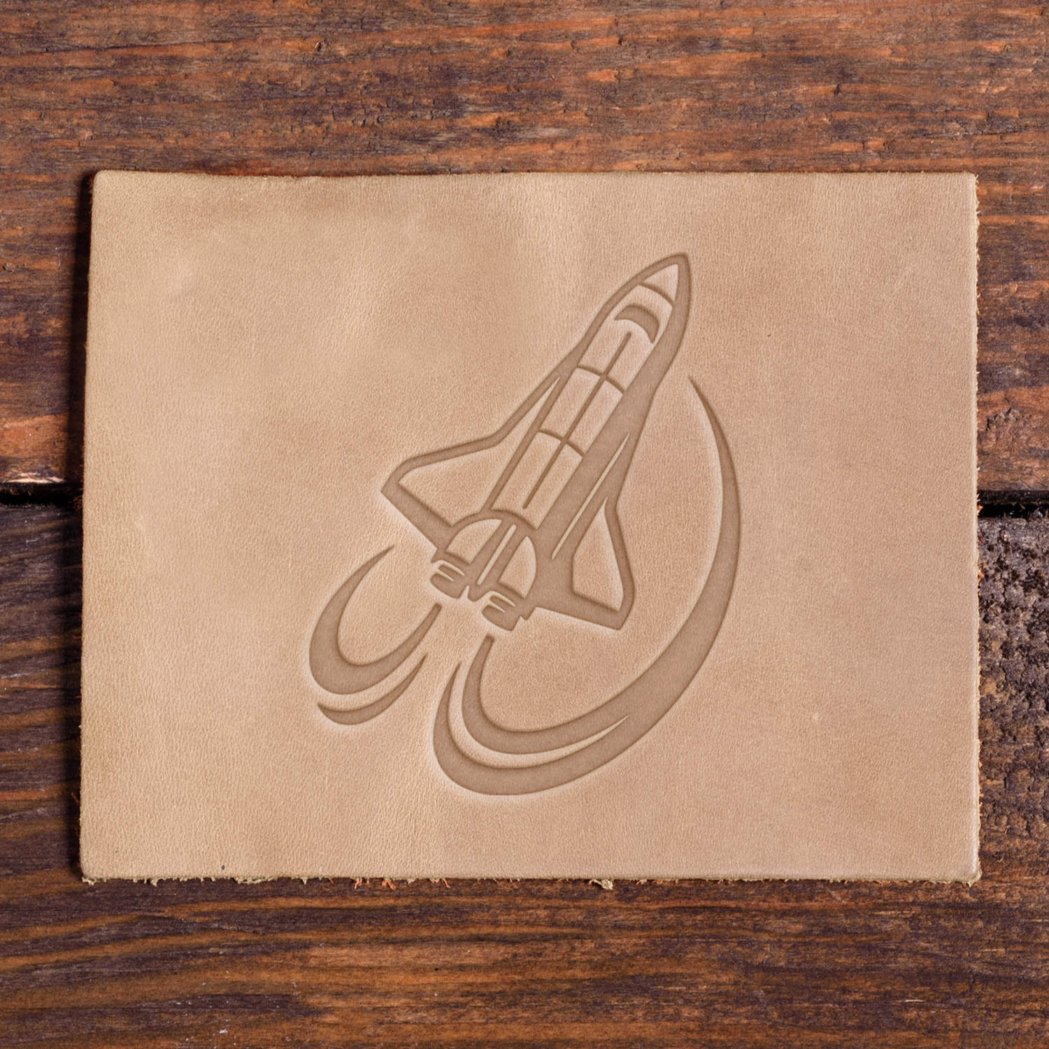 Spacecraft Delrin Leather Stamp