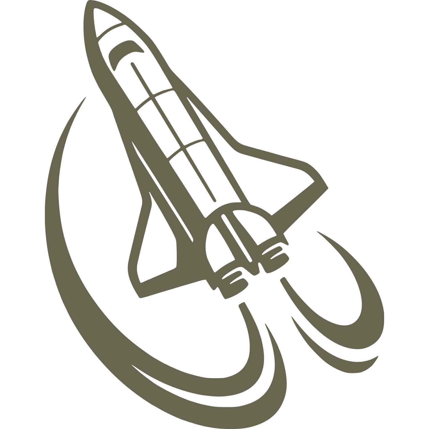 Spacecraft Delrin Leather Stamp