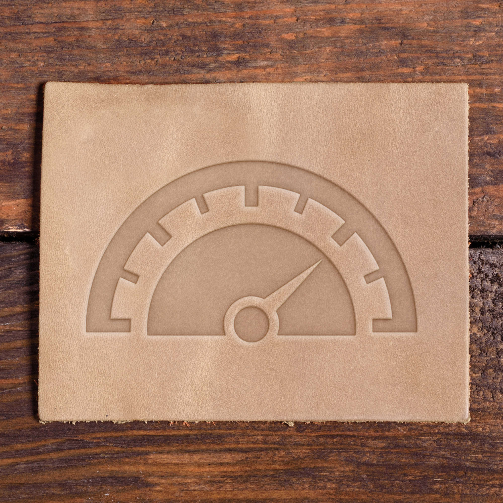 Speedometer Delrin Leather Stamp