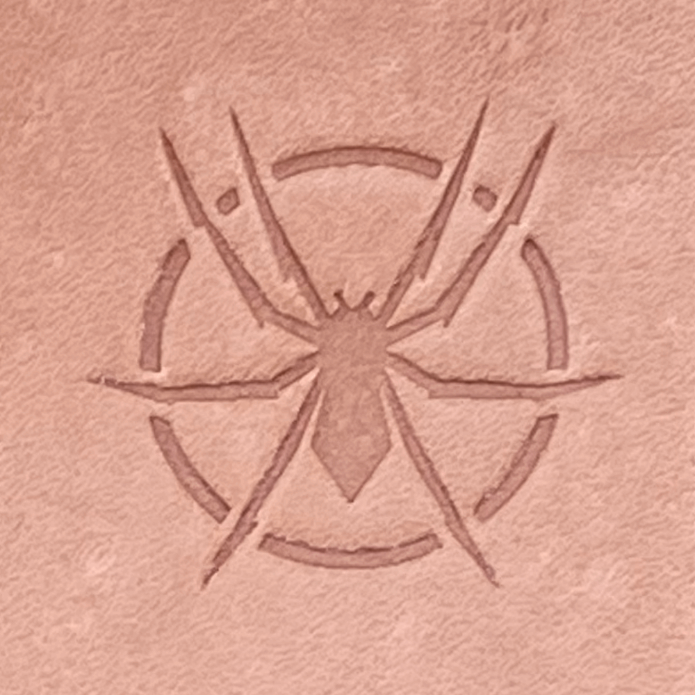 Spider Delrin Leather Stamp