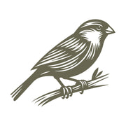 Sparrow on Branch Delrin Leather Stamp