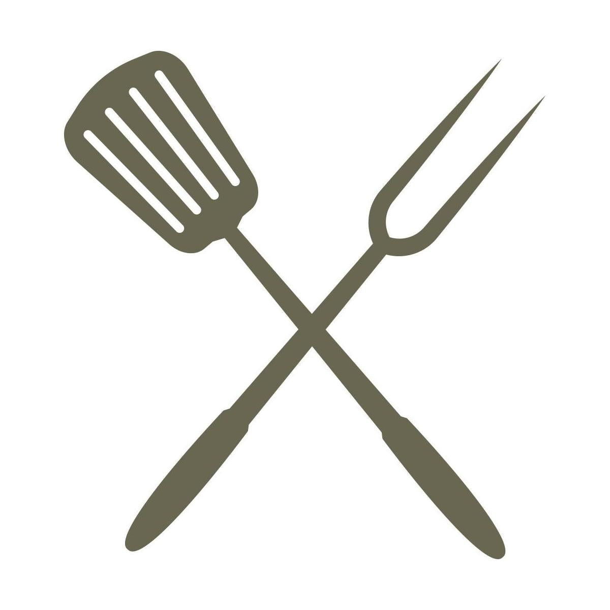 Spatula and Fork Delrin Leather Stamp