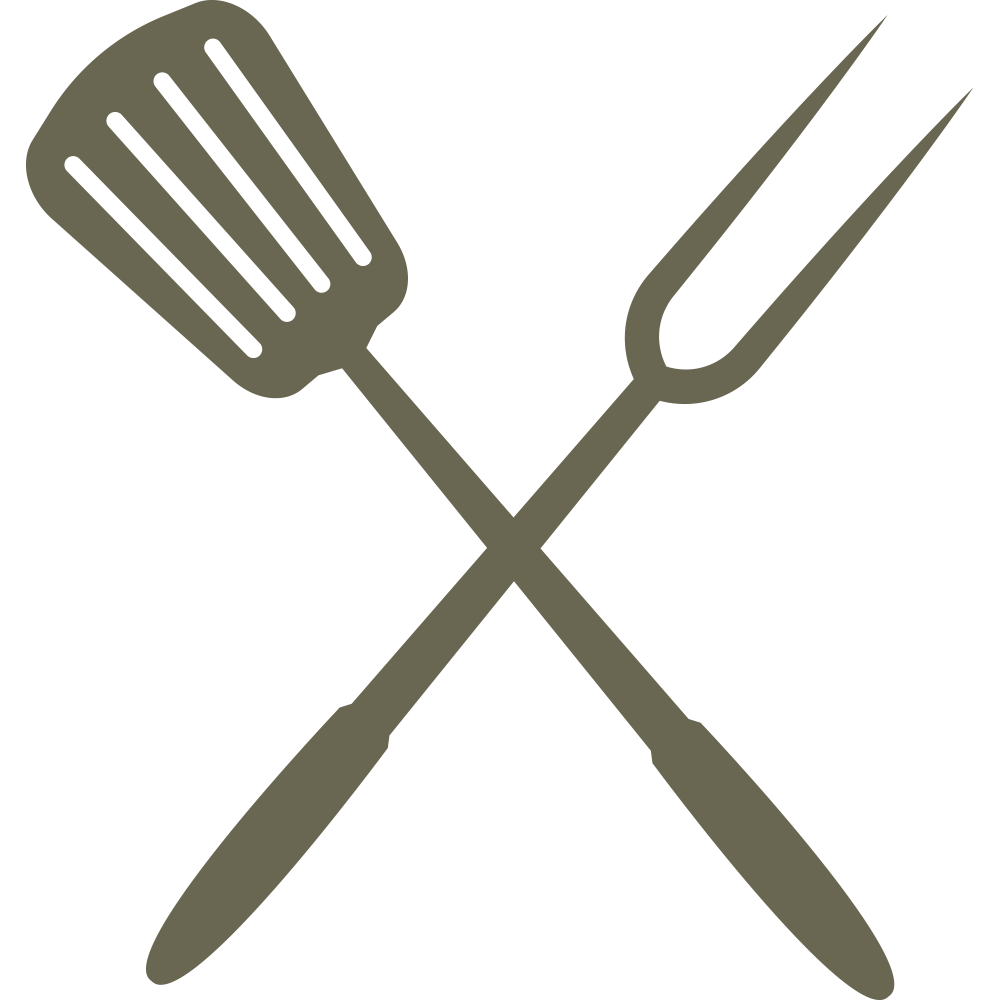 Spatula and Fork Delrin Leather Stamp