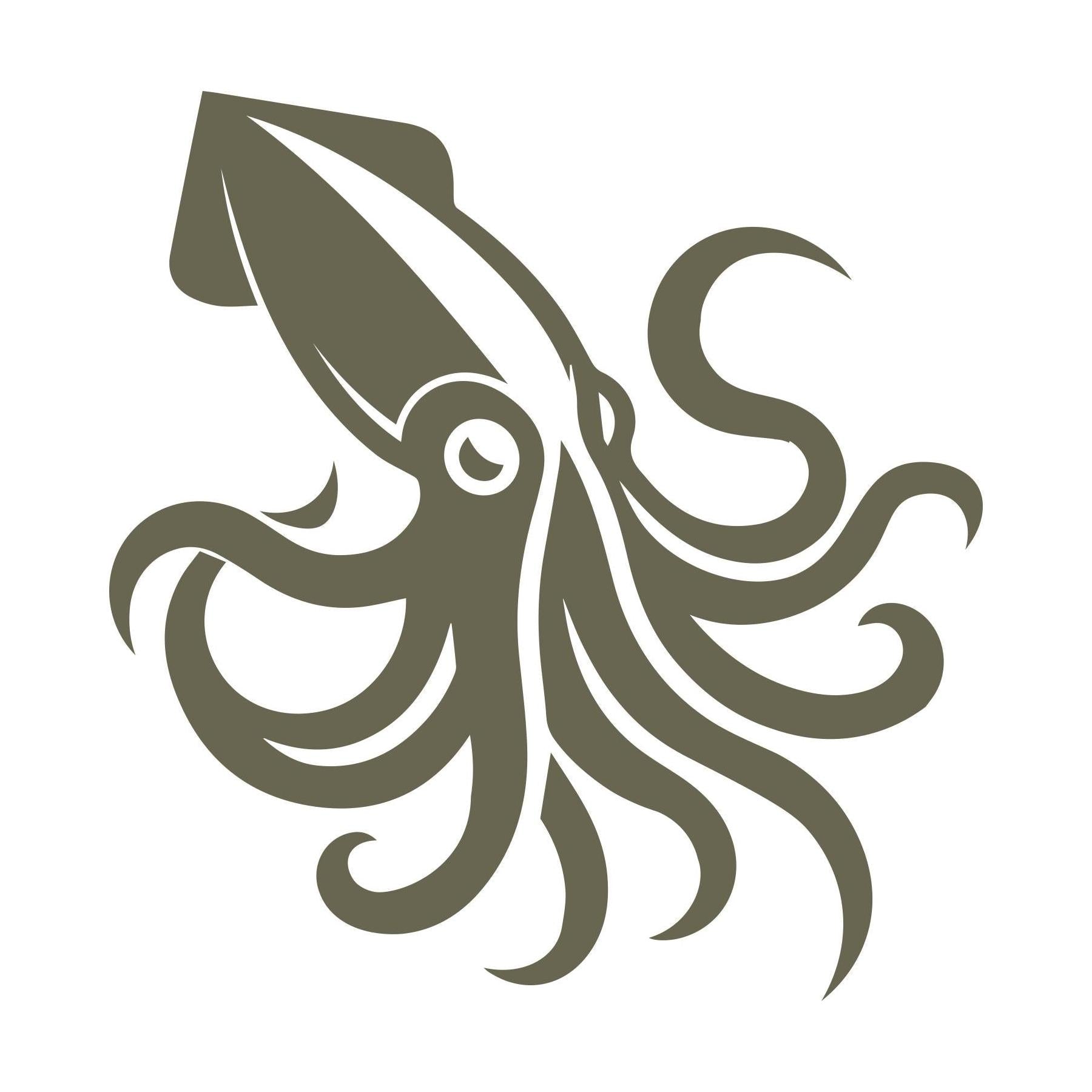 Squid Delrin Leather Stamp