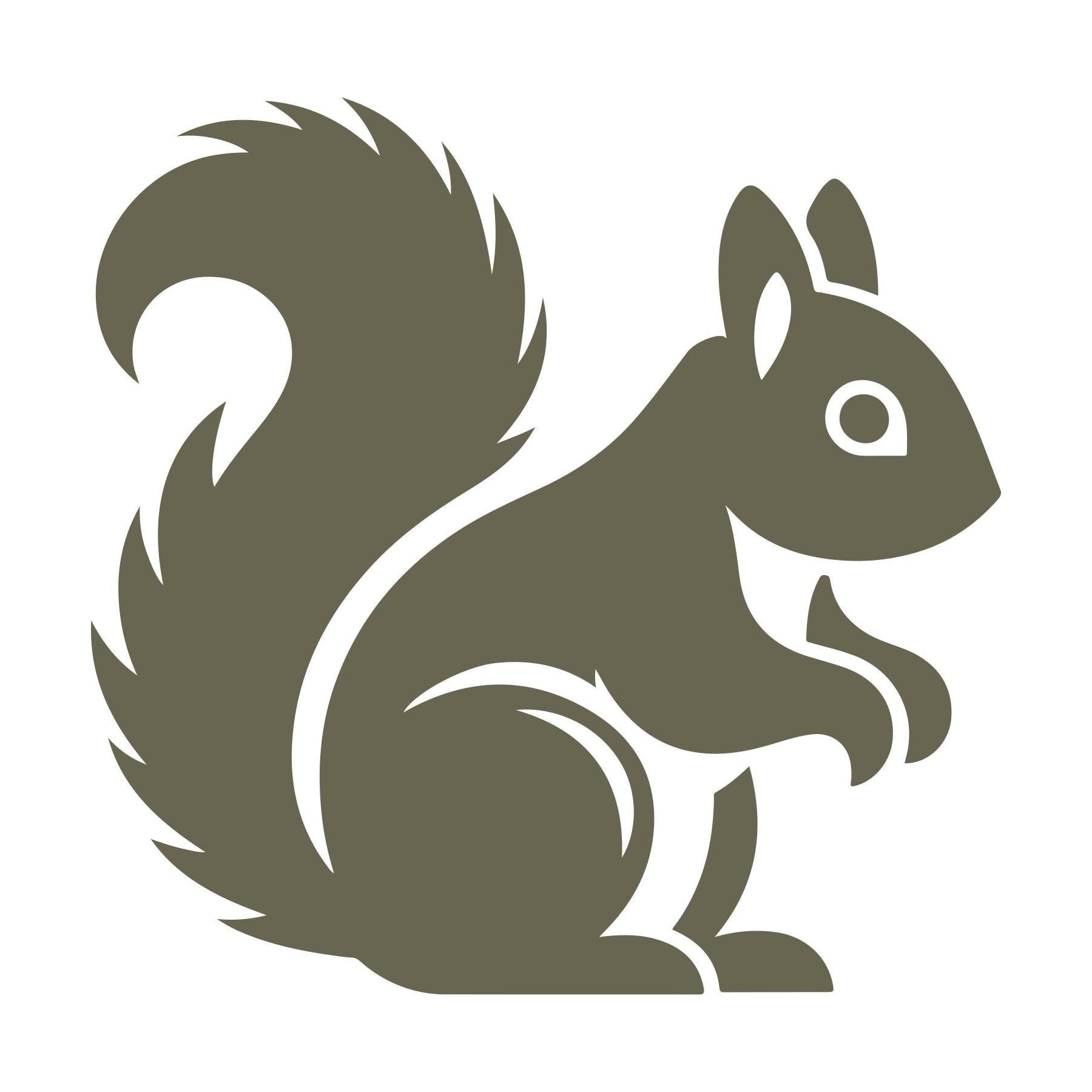 Squirrel Delrin Leather Stamp