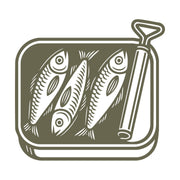 Can of Sardines Delrin Leather Stamp
