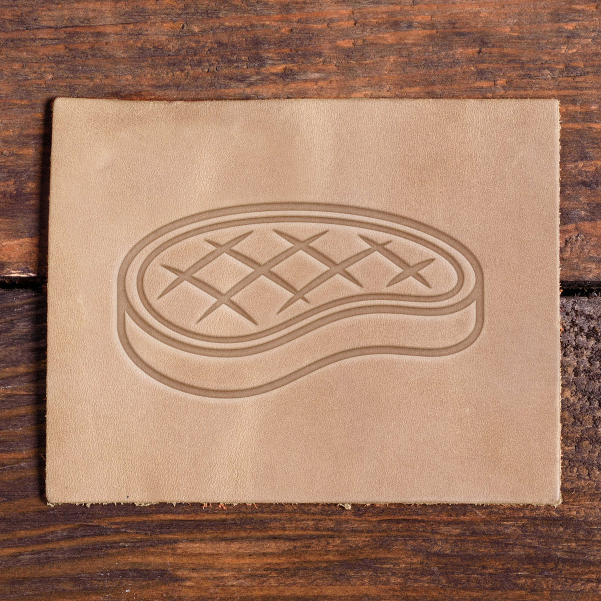 Steak Delrin Leather Stamp