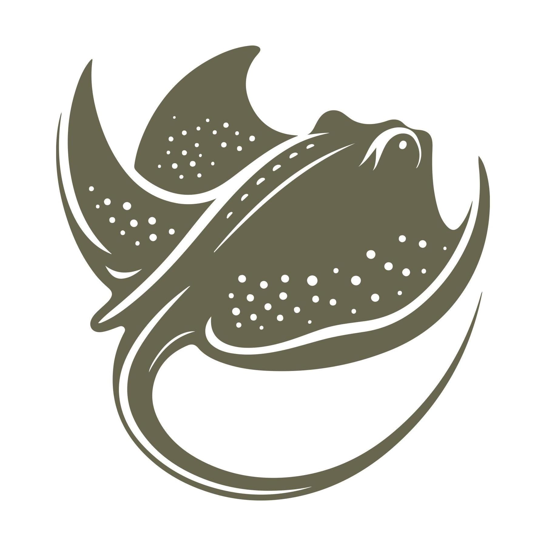 Spotted stingray design made for Delrin leather stamping.