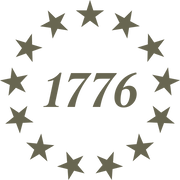 1776 Star Circle Delrin Leather Stamp