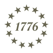1776 Star Circle Delrin Leather Stamp