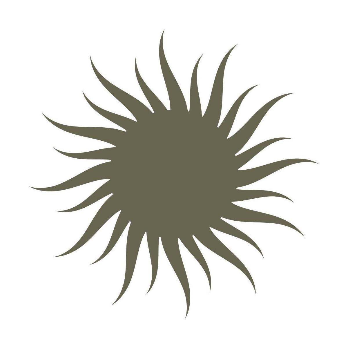 A Sun Delrin Leather Stamp in a solid dark green square, uniformly colored without any visible patterns, textures, or objects.