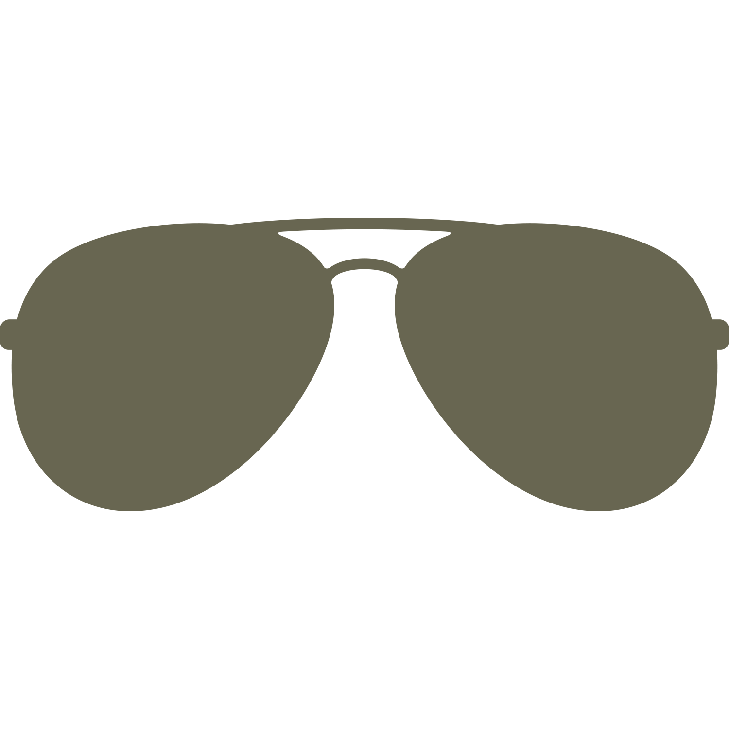 Aviator Sunglasses Delrin Leather Stamp