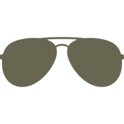 Aviator Sunglasses Delrin Leather Stamp