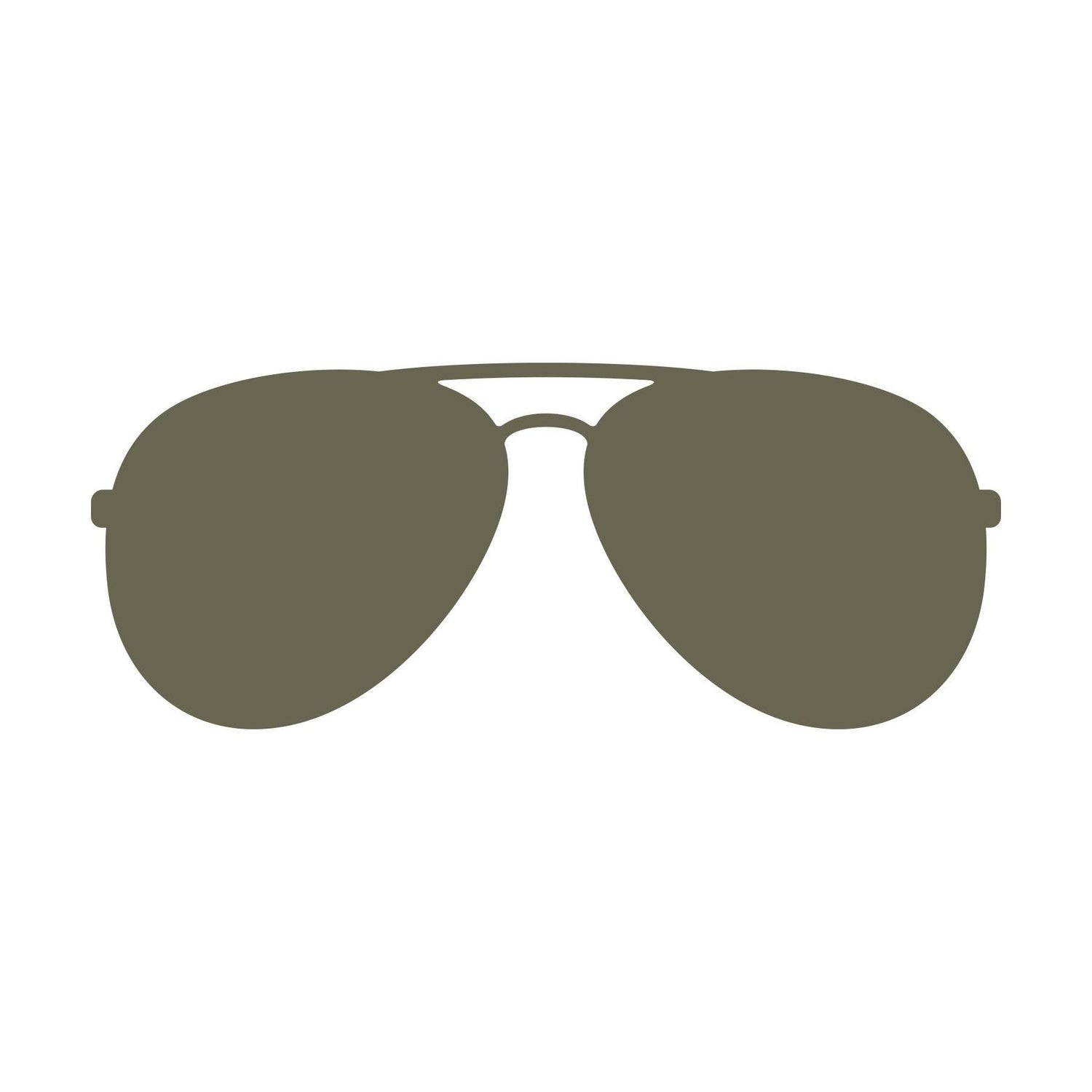 Aviator Sunglasses Delrin Leather Stamp