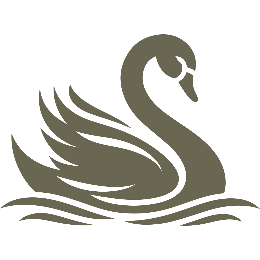 Swan in Water Delrin Leather Stamp