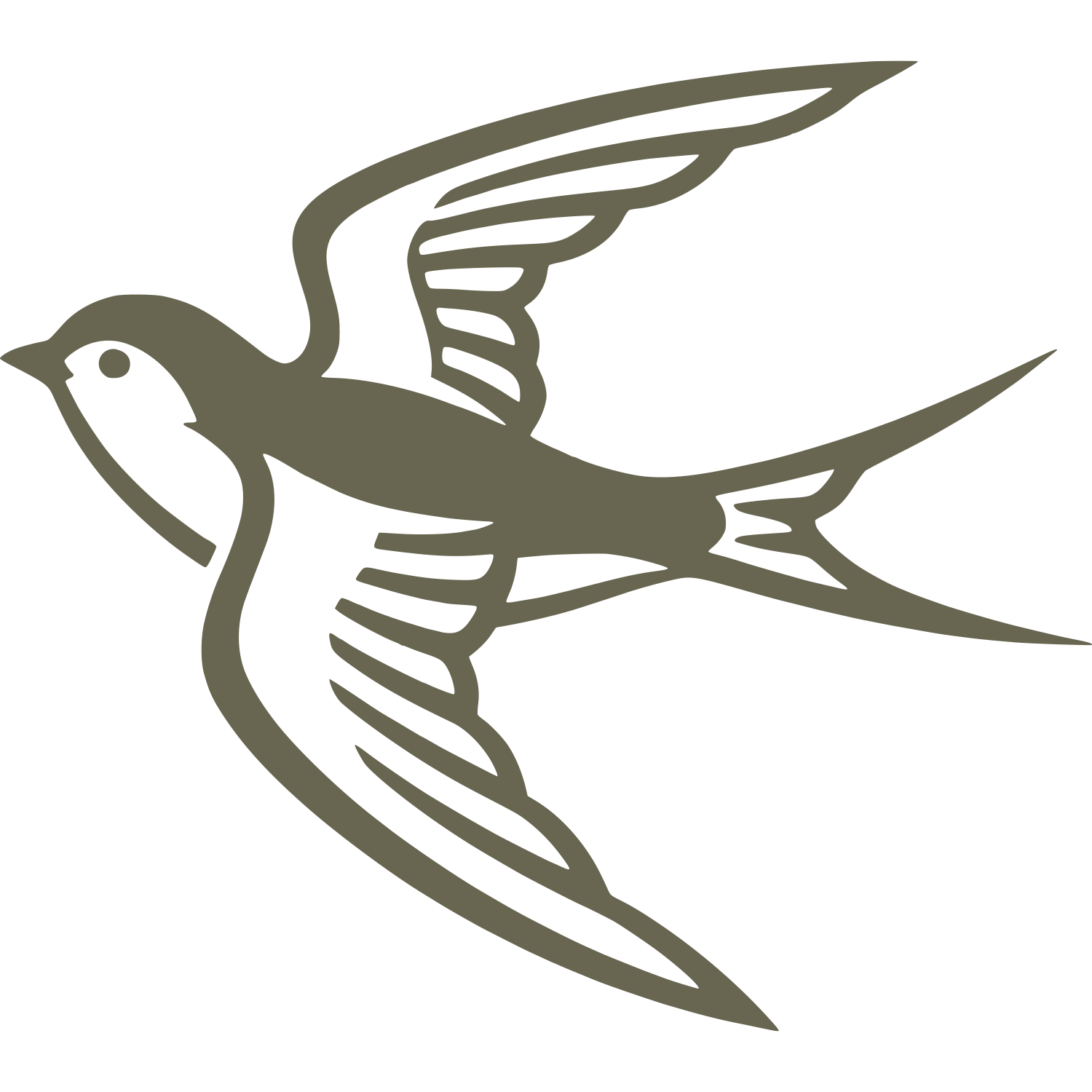 Swallow Delrin Leather Stamp