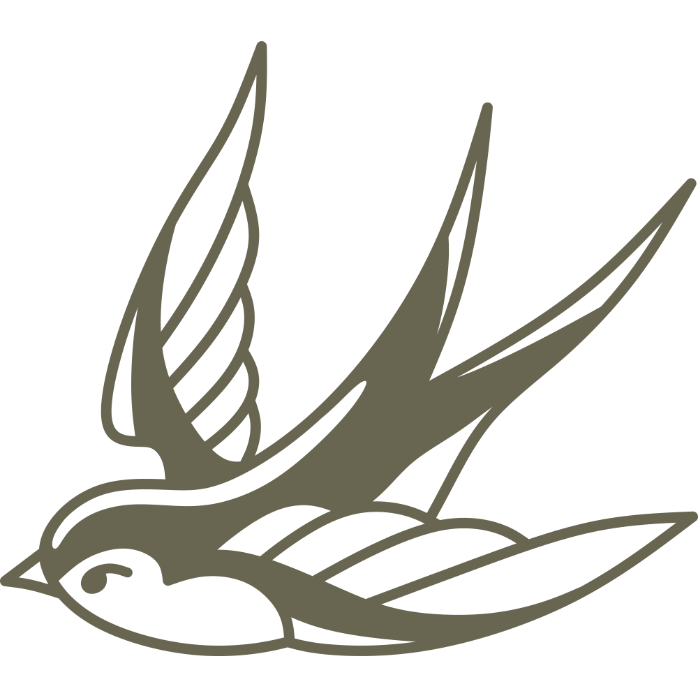 Swallow Delrin Leather Stamp