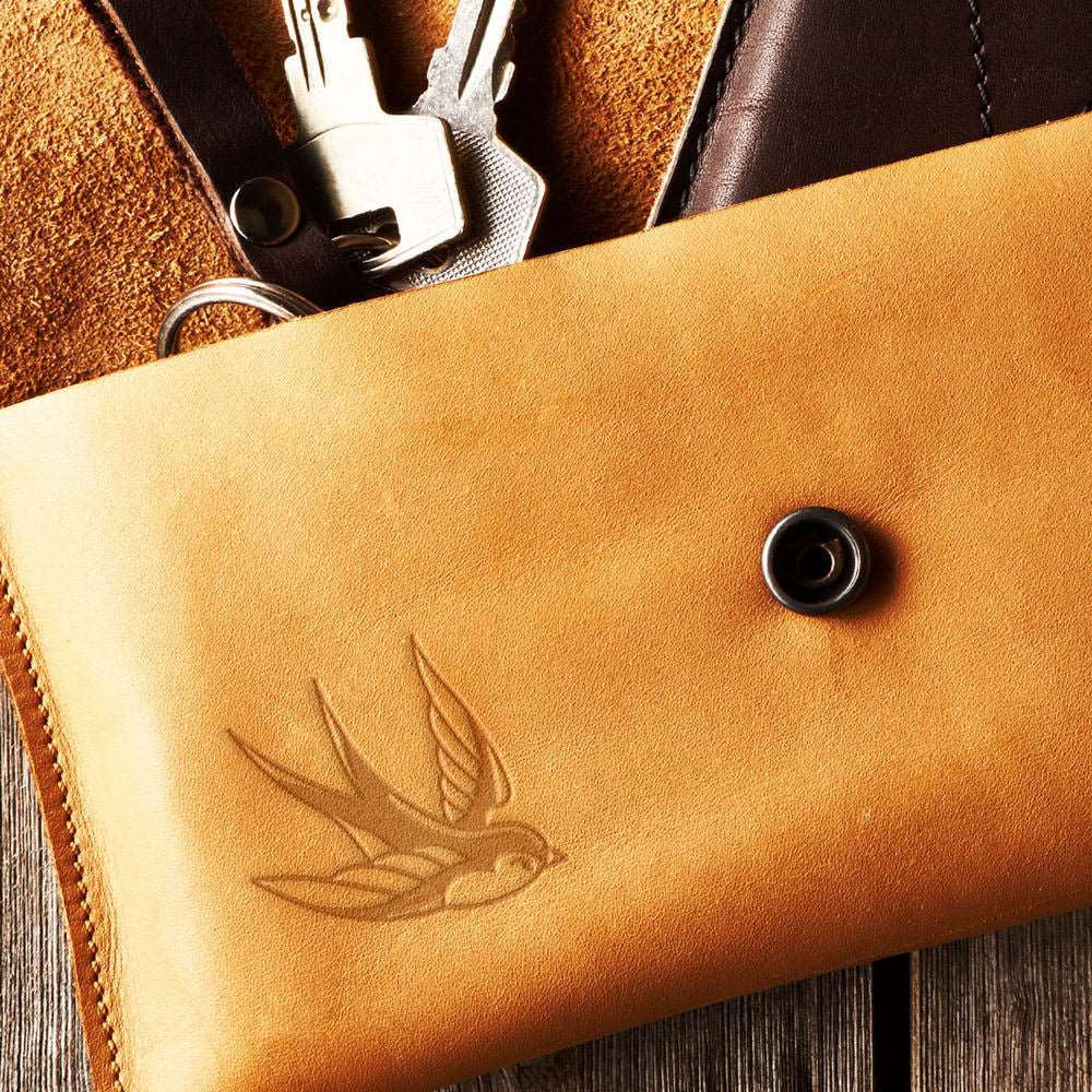 Swallow Delrin Leather Stamp
